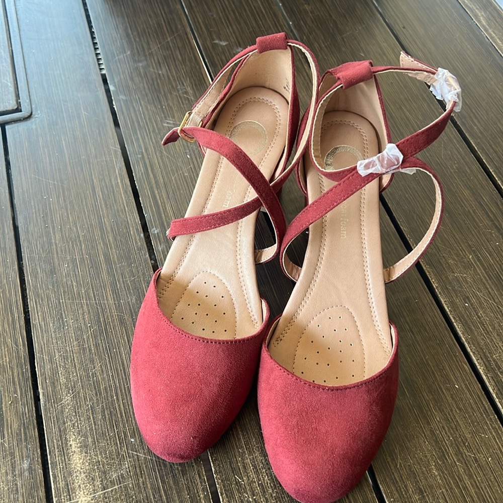 Faux Suede Comfort Foam Shoes